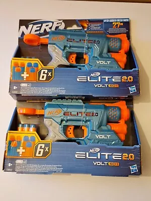 Buy 2 Nerf Elite 2.0 Volt SD-1 Blasters  With 6 Foam Darts Each Brand New • 19.75£