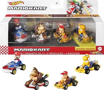 Buy Hot Wheels Mario Kart 4 Pack 986E-GWB36 HDB22 • 56.60£