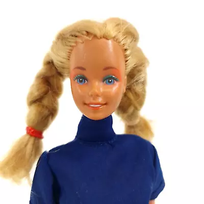 Buy Vintage 1980s Mattel Blue Dress Barbie Bendable Legs Doll • 20.81£