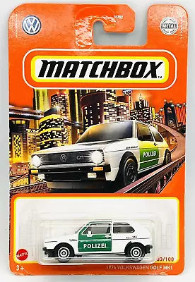 Buy Matchbox Mattel 70th Anniversary Edition 33 Volkswagen Golf Mk.1 Polizei, Moc! • 5£