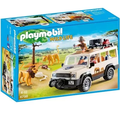 Buy Playmobil 6798 Wildlife Safari Truck NEW - Lions Wild Cats Tree Jeep Offroad  • 39.95£