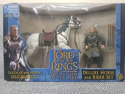 Buy ToyBiz Lord Of The Rings Legolas With Horse Deluxe Set New Sealed • 67.99£