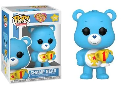 Buy Care Bears 40th: Champ Bear (w/ Chase) Funko POP! Vinyl • 12.99£