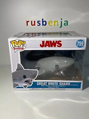 Buy Funko Pop! Movies Jaws Great White Shark With Diving Tank #759 • 32.99£