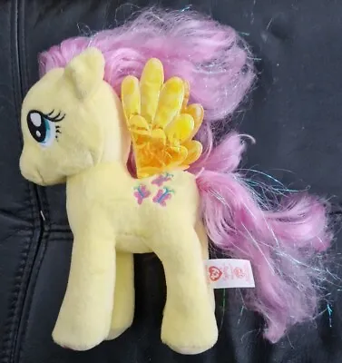 Buy TY Sparkle My Little Pony MLP Fluttershy Soft Plush Toy 6  Yellow Butterfly  • 4.49£