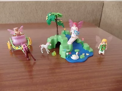 Buy Playmobil Fairy Garden & Chariot Sets 4148 9136 Figures Unicorns Swans Etc • 16£