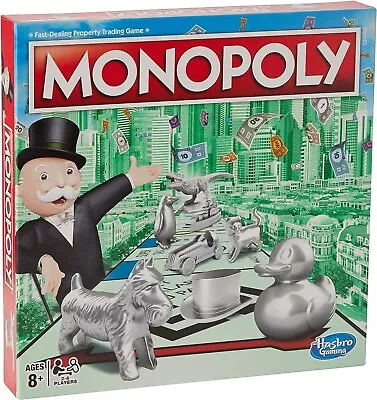 Buy Monopoly Classic Board Game Brand New Sealed Hasbro C1009 Gaming UK Edition Cat • 16.99£