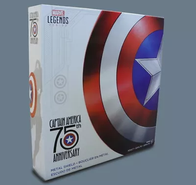 Buy Hasbro Marvel Legends Captain America 75th Anniversary 1:1 Metal Shield IN STOCK • 255£