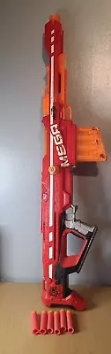Buy Nerf N-Strike Elite Mega Centurion Red - VGC - 6 Dart Magazine BUT NO  Bipod • 24.99£