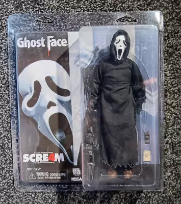 Buy NECA Scream 4 Ghost Face Clothed 8  Figure NEW SUPER RARE SMALL CRACK TO BLISTER • 80£