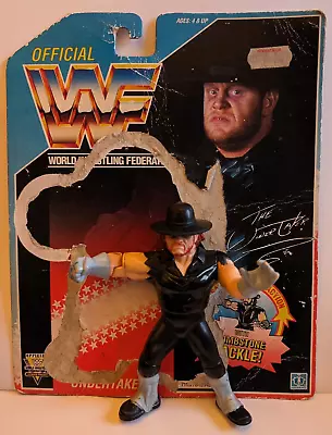 Buy Wrestling Action Figure THE UNDERTAKER W/ Card WWE Hasbro 1991 WWF AEW Wrestler • 7£