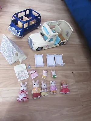 Buy Collectable Sylvanian Families Bundle Incl Vehicles/beds/tent/figures By Epoch • 35£