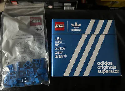 Buy Lego Adidas Originals Superstar Promo - 40486 & Exclusive Shop Build Blue RARE • 174.99£