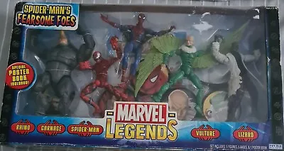Buy Bnib Spider-man Fearsome Foes The Complete Box Set Toybiz Marvel Legends Rare • 215£