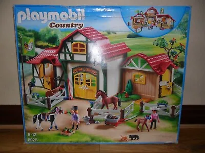 Buy PLAYMOBIL FARM STABLE 6926 BOXED+COMPLETE (Building,Horses,Accessories) • 48.49£