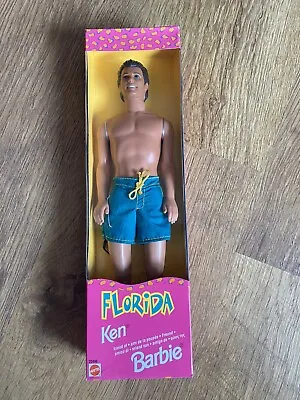Buy 1998 Barbie Florida Ken Doll Boxed Sealed Mattel 20496 • 25£