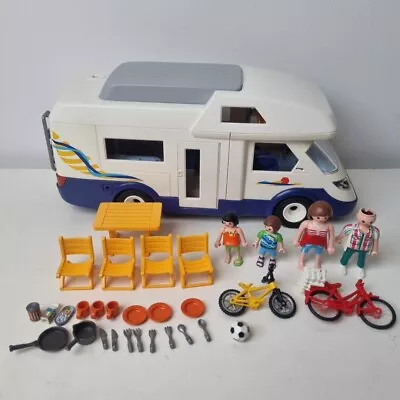 Buy Playmobil 4859 Camper Van Vehicle Holiday Vacation Bikes Figures • 12.95£