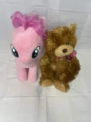 Buy Brown Teddy Bear With TY Pinkie Pie Hasbro My Little Pony Stuffed Character • 12£