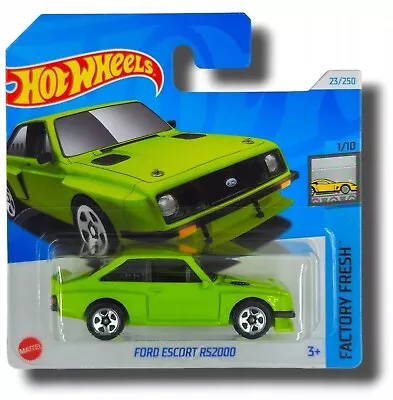 Buy Hot Wheels Ford Escort RS2000 HTC48 Green Die Cast 1/64 Scale Model Brand New • 7.99£