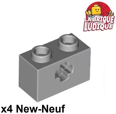 Buy LEGO Technic 4x Brick Brick 1x2 Axle Hole Cross Grey/Light Bluish Gray 32064 • 1.10£