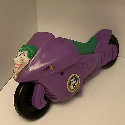 Buy 1990 Toybiz The Joker Purple Motorcycle Vintage Batman Dc Comics 7” In Length • 9.99£
