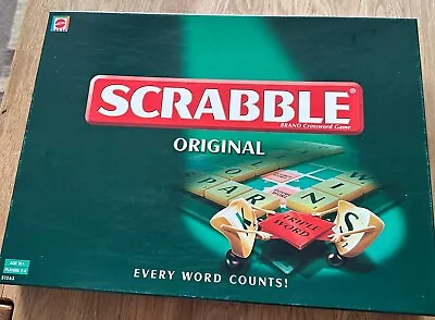 Buy Scrabble Original  Board Game By Mattel 2003 Contents Unused • 9.99£