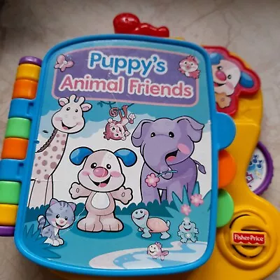 Buy Fisher Price Puppy's Animal Friends Electronic Interactive Story Book Learning • 3£
