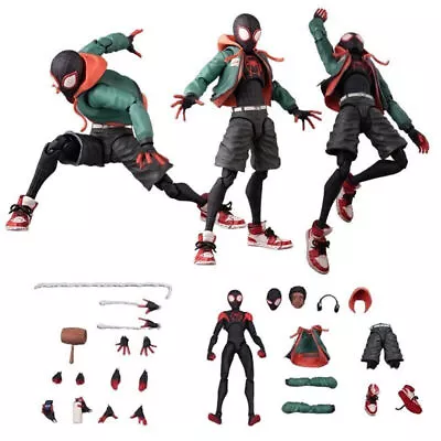 Buy Spider-Man: Across The Spider-Verse Miles Morales Action Figure Sets Kid Toy HOT • 56.19£