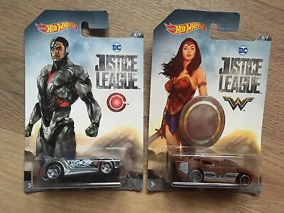 Buy Hot Wheels Justice League, 6/7 3/7  Cyborg, Wonder Woman • 5.99£