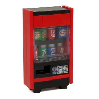 Buy Vending Machine - Drinks Soda Crisps | Custom Kit Made With Real LEGO Bricks • 14.99£