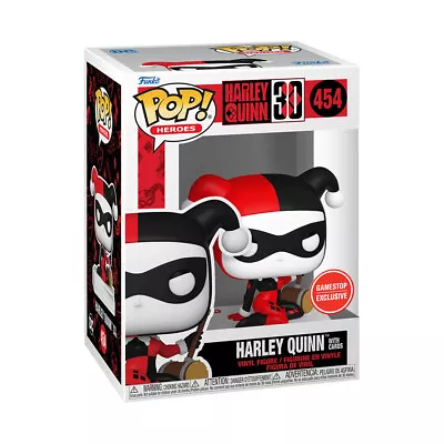 Buy Harley Quinn With Cards Funko Pop 454 Vinyl Figure Figurine Gamestop Exculsive • 24.95£