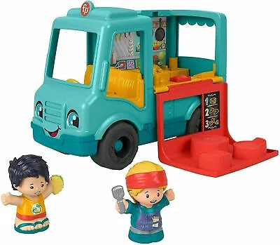 Buy Fisher-Price Little People Serve It Up Food Truck, Push-Along Musical Toy  • 22.99£