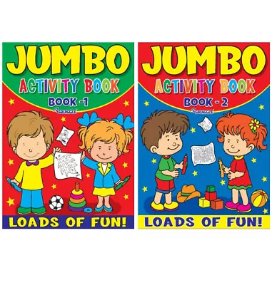 Buy KIDS CHILDREN A4 Super Jumbo Activity Colouring Book Books OVER 100 PGS • 3.49£