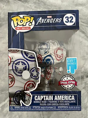 Buy Art Series: Marvel Avengers - Captain Amercia #32 - Funko Pop Vinyl (NEW) • 7£