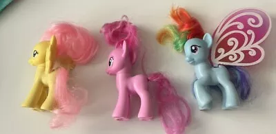Buy My Little Pony G4 Rainbow Dash With Wings Fluttershy And Pinkie Pie • 15£