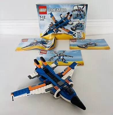 Buy LEGO Creator 3 In 1 Thunder Wings (31008) 100% Complete In Excellent Condition • 2.20£