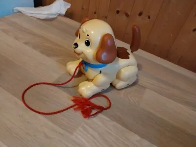 Buy Fisher Price Pull Along Puppy Dog Toy With Sting Movable Legs Cream Brown  • 1.50£