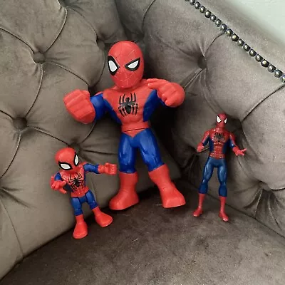 Buy Hasbro Heroes Spiderman Marvel Super Hero Mega Mighties X3 Action Figures • 7.99£