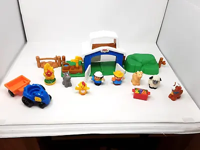 Buy Vintage Mattel 2001 Fisher Price Little People Farm With 7 Figures & Accessories • 20£