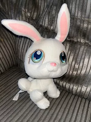 Buy RARE LPS Littlest Pet Shop 2005 Bobble Head Plush White Bunny Blue Eyes Hasbro • 18.99£