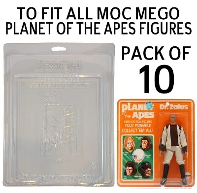 Buy Pack Of 10 Protective Cases For MOC MEGO Planet Of The Apes Figures - AFTMEG • 80£