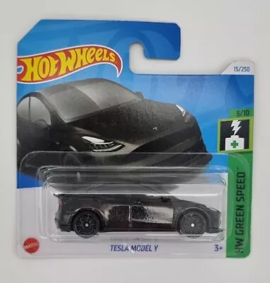 Buy Hot Wheels Tesla Model Y 15/250 HW Green Speed 3/10 2024 Black HTC93 • 3.99£