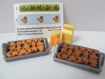 Buy Playmobil Dollshouse/Cafe/Shopping Mall/Bakers: Trays & Christmas Cookies NEW • 4.29£