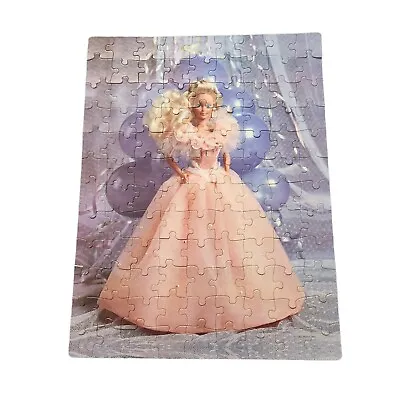 Buy Vintage Barbie In A Peach Ball Gown Golden Puzzle 1992 • 10.57£