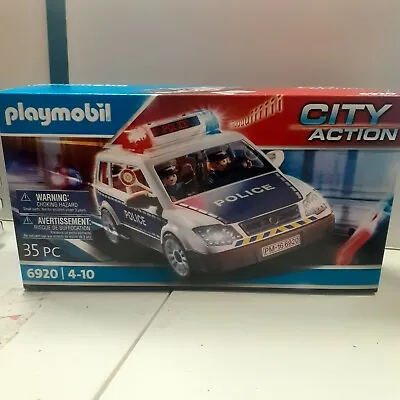 Buy Playmobil City Action Police Car With Light And Sound 6920 Damaged Box Brand New • 25.46£