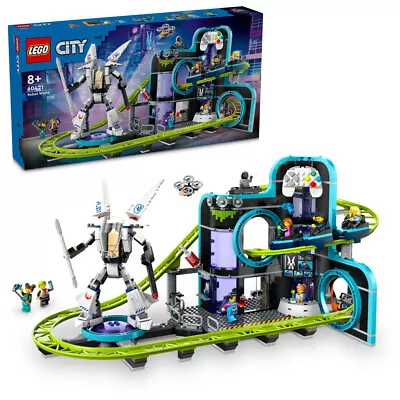 Buy LEGO City 60421 Robot World Roller-Coaster Park Age 8+ 986pcs • 87.95£
