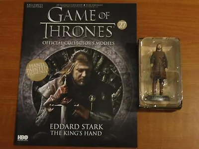Buy EDDARD STARK 'The Kings Hand' Part 27 Eaglemoss Game Of Thrones Figurine Collect • 14.99£