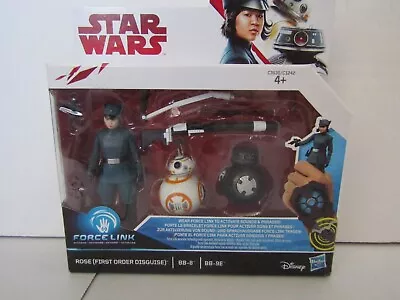 Buy Hasbro Star Wars Force Link Rose (First Order Disguise) BB-8 & BB-9E • 12.99£