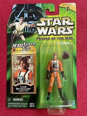 Buy Star Wars Power Of The Jedi Luke Skywalker X Wing Pilot, 2000. New And Sealed • 14.50£