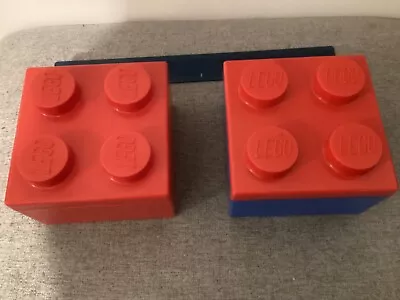 Buy 2 Lego Brick Storage Boxes Lunch Boxes 4 Studs 12 X 12 X 8cm In Size For Both • 16.95£